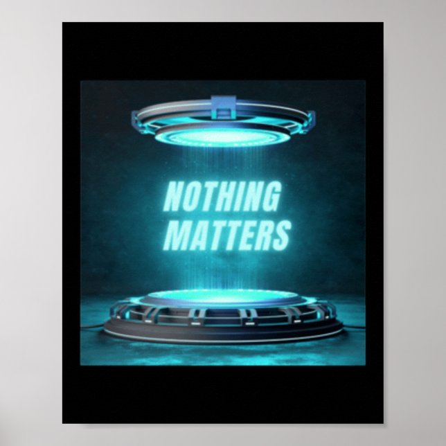 Affiche Rien N'Est Juste Chill Sticker (Devant)