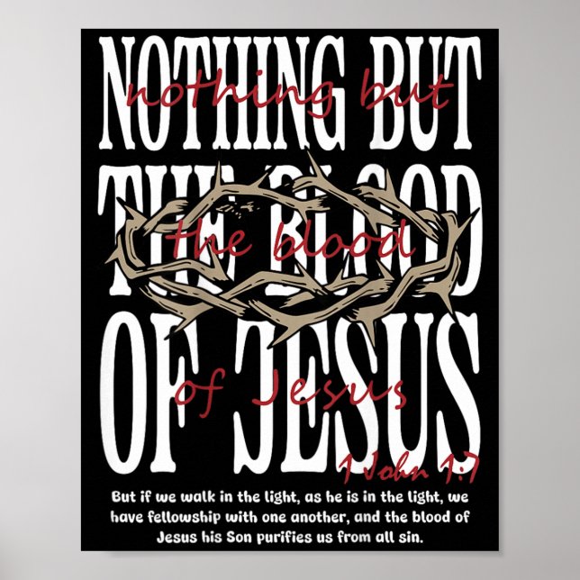 Affiche Rien que le sang de Jésus-Christ Bibe On (Devant)