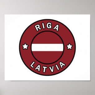 Affiche Riga Lettonie