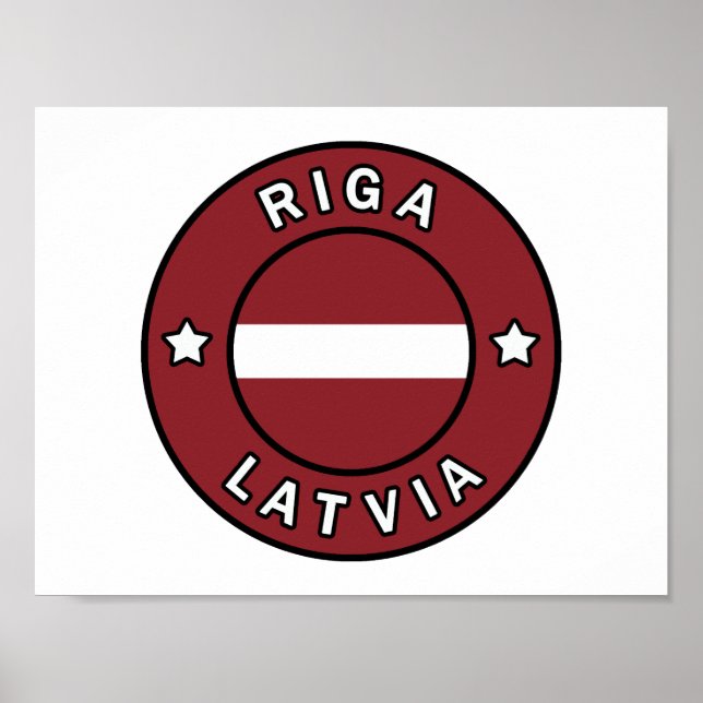 Affiche Riga Lettonie (Devant)