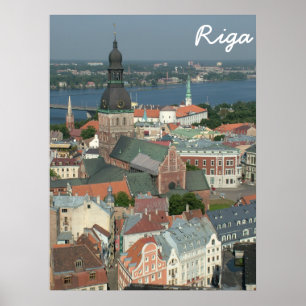 Affiche Riga, Lettonie