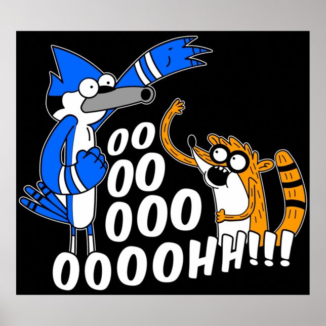 Affiche Rigby et Mordecai (Devant)