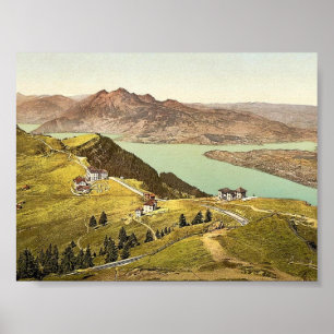 Affiche Rigi Staffel et Pilatus, Rigi, classi de la Suisse