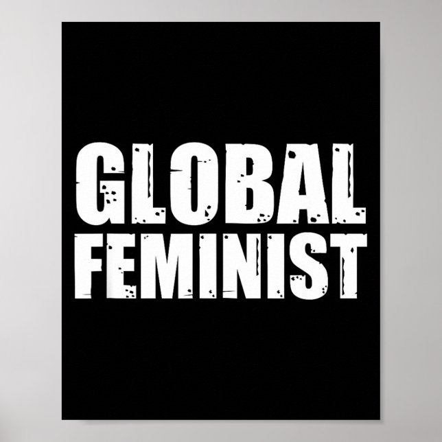 Affiche Rigueur Égalité Féministe Mondiale Empowerment (Devant)