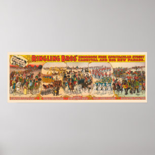 Affiche Ring Brothers Street Carnival & Big New Parade