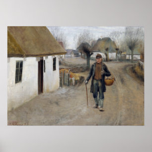 Affiche Ring des Laurits Andersen à travers un village