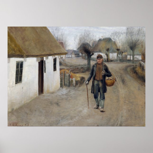 Affiche Ring des Laurits Andersen à travers un village (Devant)
