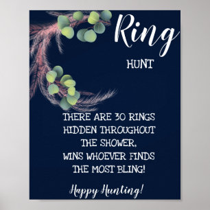 Affiche Ring Hunt Pampas Grass Fête des mariées Jeu