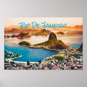 Affiche Rio de Janeiro Brésil