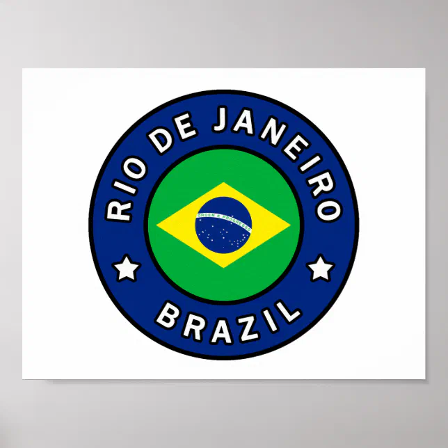 Affiche Rio De Janeiro Brésil 