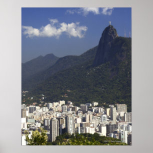 Affiche Rio de Janeiro de négligence de Corcovado, Brési