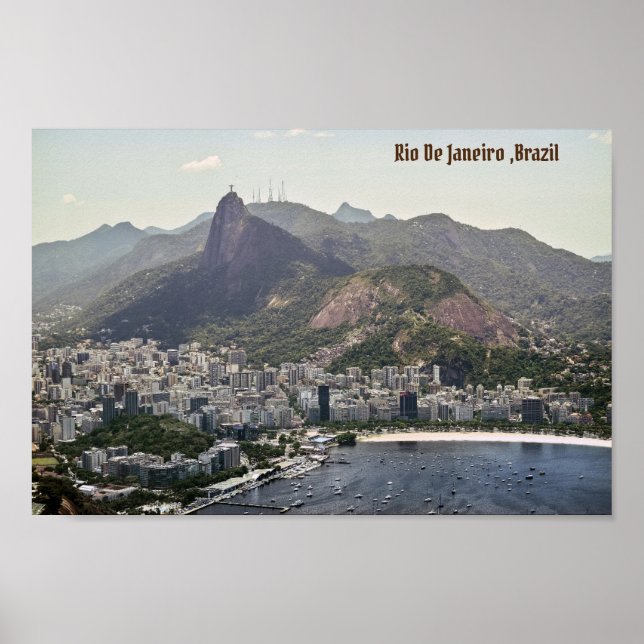 Affiche Rio De Janeiro, Plage des Monts du Brésil (Devant)