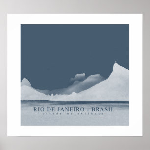 Affiche rio de janeiro pour murs, empreintes