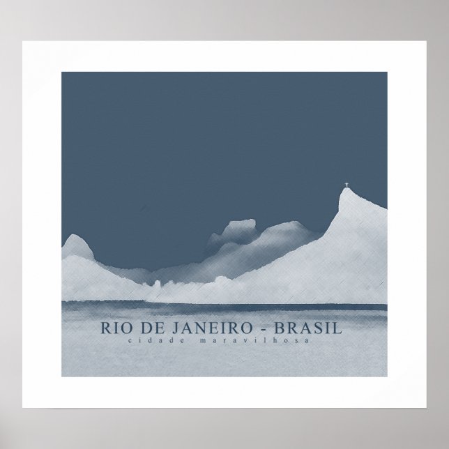 Affiche rio de janeiro pour murs, empreintes (Devant)