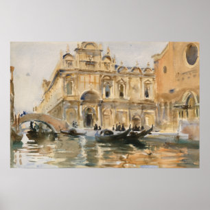 Affiche Rio dei Mendicanti, Venise par John Singer Sargent