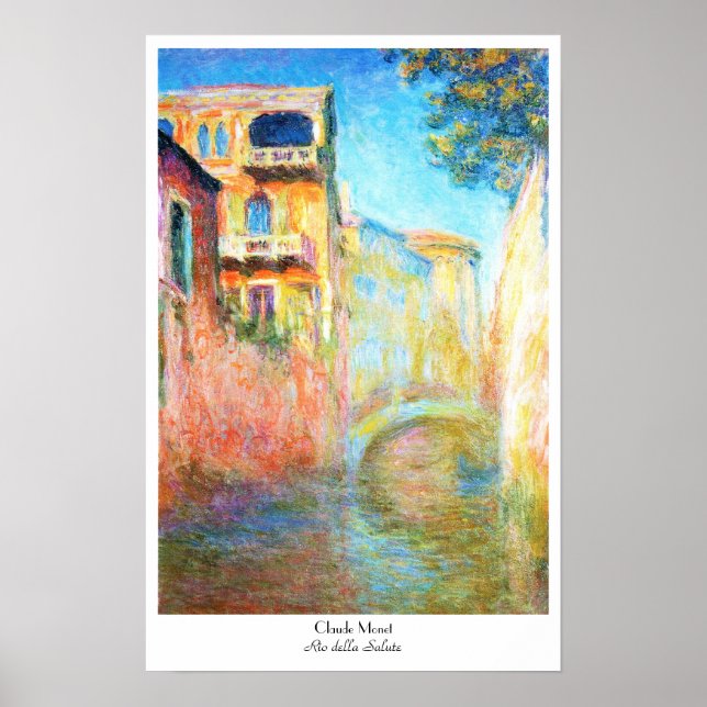 Affiche Rio della Salute Claude Monet (Devant)