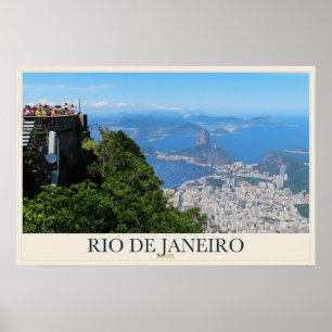 Affiche Rio depuis le mont Sugarloaf