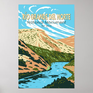 Affiche Río Grande del Norte monument national du Nouveau-