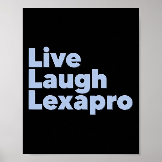 Affiche Rire Lexapro Sensibilisation à la santé mentale (Devant)