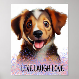 Affiche rire vivant amour