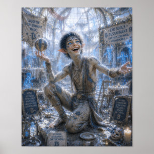 Affiche Rires joyeux / Acrobate de cirque / Restaurant