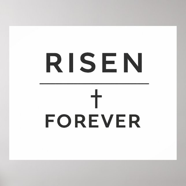 Affiche Risen + Forever Autocollant  (Devant)