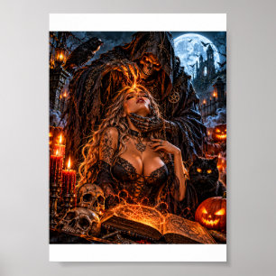 Affiche Rituel de la pleine lune – T-Shirt de magie noire
