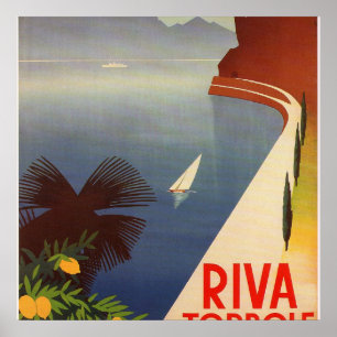 Affiche Riva Torbole, Lac de Garde