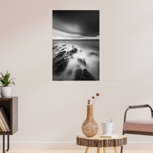 Affiche Rivage rocheux dramatique