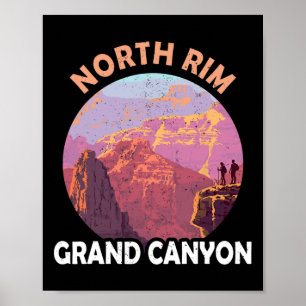 Affiche Rive Nord Grand Canyon J'ai fait une randonnée dan