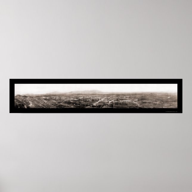 Affiche Riverside CA Birdseye Photo 1908 (Devant)