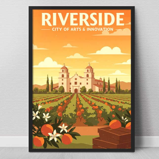 Affiche Riverside Vintage (Créateur téléchargé)