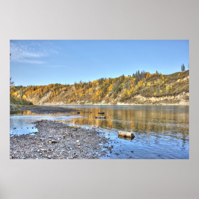 Affiche Rivière à l'automne (Devant)
