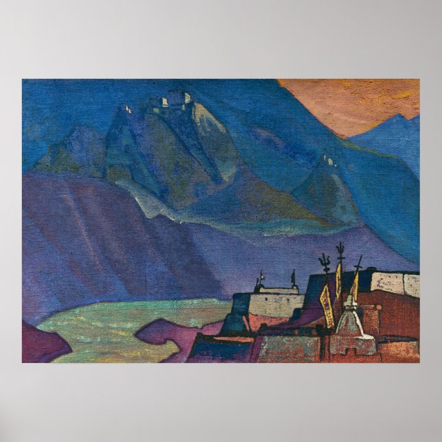 Affiche Rivière Chandra par Nicholas Roerich (Devant)