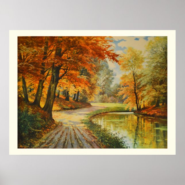 Affiche Rivière dans les bois (Devant)
