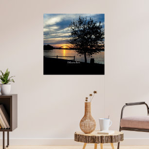 Affiche Rivière Delaware, photographie panoramique,