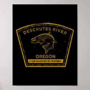 Affiche Rivière Deschutes Oregon Pêche à la mouche Premium