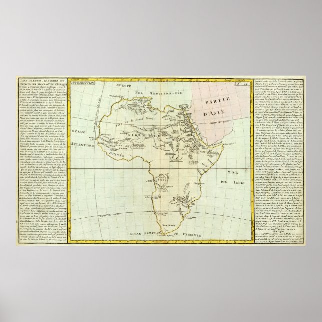 Affiche Rivière et montagnes d'Afrique (Devant)