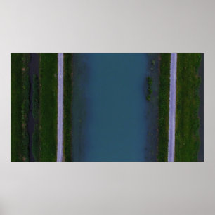 Affiche Rivière le long de la route