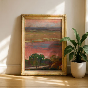 Affiche Rivière rose   Jan Stanisławski