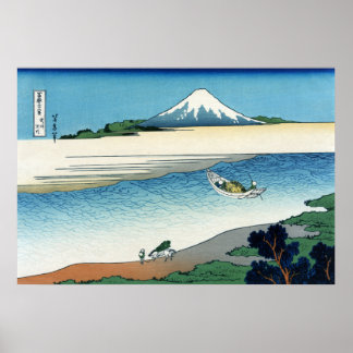 Affiche Rivière Tama dans la province de Musashi, Hokusai