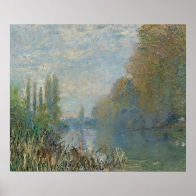 Affiche Rivière Vintage C. Monet  (Devant)