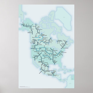 Affiche Rivières nord-américaines