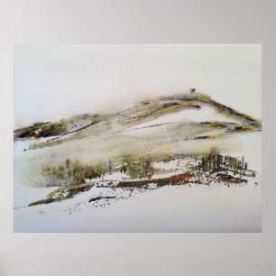 Affiche Rivington pike Horwich Aquarelle