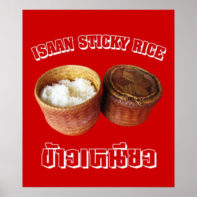 Affiche Riz Sticky Isaan [Khao Niao] (Devant)