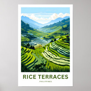Affiche Riz Terrasses Philippines Travel Imprimer