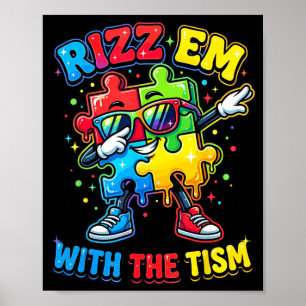 Affiche Rizz Em avec The Tism Mois de la sensibilisation à