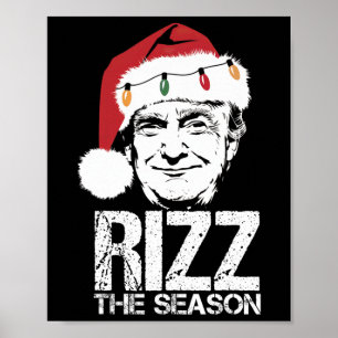 Affiche Rizz La Saison Drôle Trump Noël Père Noël Pajama