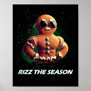 Affiche Rizz La Saison Gingerbread Homme Sigma Homme Noël