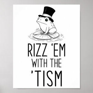 Affiche Rizz-les avec le tam ! L'autisme, c'est la grenoui